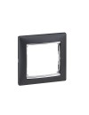 (Thumb 1) Valena πλαίσιο 1 θέσης μαύρο-ασημί LEGRAND