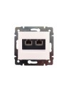 (Thumb 1) Valena πρίζα τηλεφώνου RJ11 2 έξοδοι λευκή LEGRAND