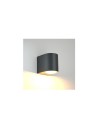 (Thumb 1) Απλίκα τοίχου πλαστική Sora 1xGU10 μαύρη IP54 EVIVAK