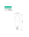 (Thumb 2) Λάμπα Led κερί C37 8.5W E14 4000K 800lm GEYER