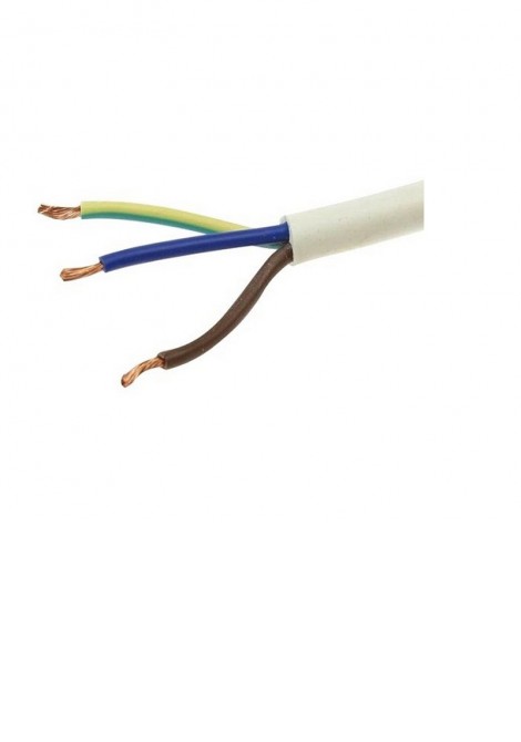 (Preview 1) Καλώδιο εύκαμπτο (h05vv-f) 2x1.5mm2 λευκό