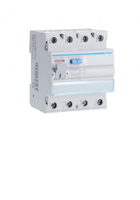 (Preview 1) Ρελέ διαφυγής 30mA 4x40A τύπου AC HAGER