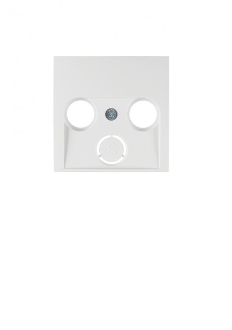 (Preview 1) Berker S1 πλακίδιο TV+FM-TV+FM+SAT λευκό HAGER