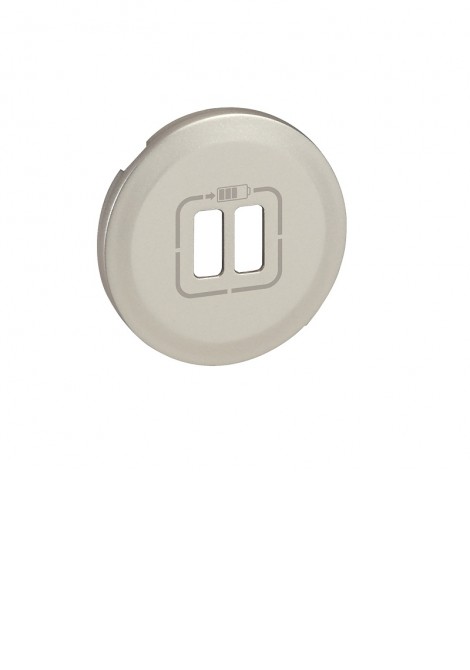 (Preview 1) Celiane πλακίδιο πρίζας φόρτισης 2 USB τιτάνιο LEGRAND