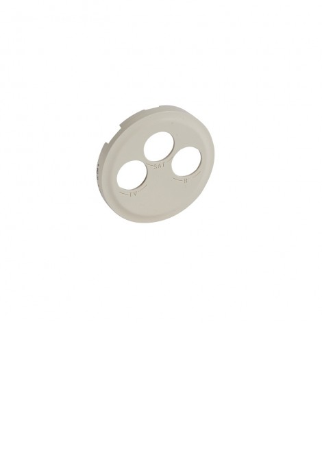 (Preview 1) Celiane πλακίδιο πρίζας TV-RD-SAT κρεμ LEGRAND