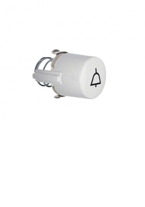 (Preview 1) Berker serie 1930 πλήκτρο λευκό με σύμβολο κουδουνιού HAGER