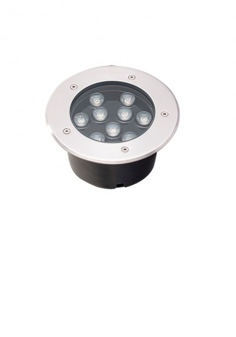 (Preview 1) Επιδαπέδιο φωτιστικό χωνευτό led 9W lotus 3200K 990lm VIOKEF