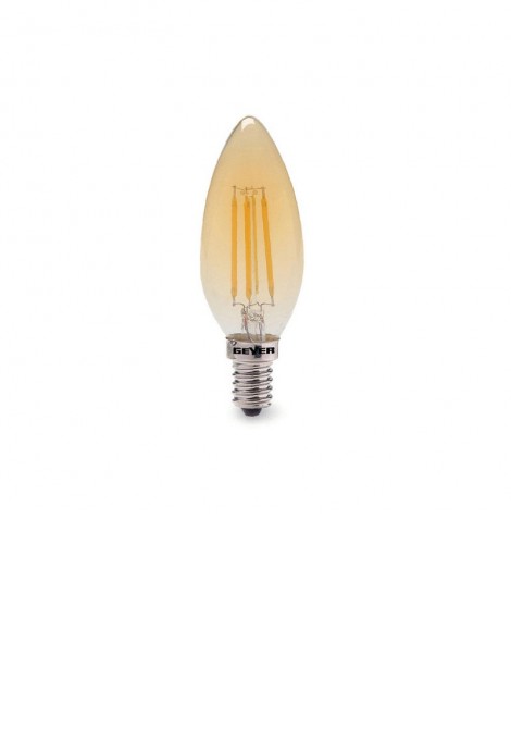 (Preview 1) Λάμπα led filament vintage κερί 4W E14 2000K 320lm GEYER
