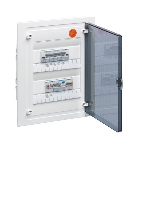 (Preview 1) Πίνακας χωνευτός golf 2 σειρών 24 θέσεων μονταρισμένος IP40 HAGER