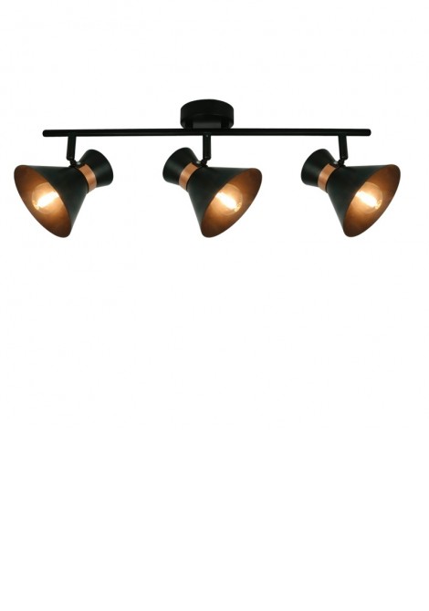 (Preview 1) Σποτ μπάρα μαύρη kelly 3x42W E14 VIOKEF