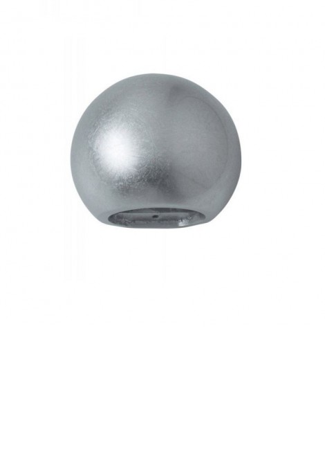 (Preview 1) Γύψινη απλίκα τοίχου σφαιρική ασημί G9 SPOTLIGHT