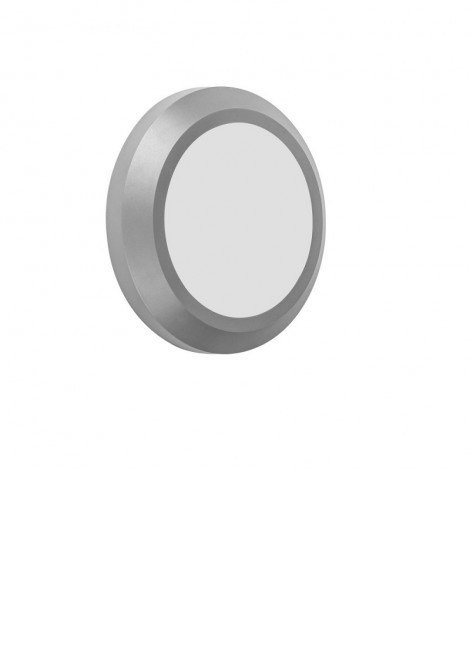 (Preview 1) Απλίκα τοίχου στρογγυλή πολυκαρβονικό γκρι 3W Led IP65 SPOTLIGHT