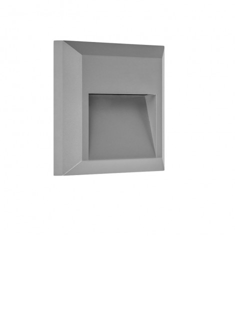 (Preview 1) Απλίκα τοίχου πολυκαρβονικό γκρι 1.5W Led IP65 SPOTLIGHT