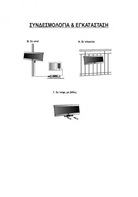 (Preview 3) Κεραία UHF εξωτερική an-digital 5G λευκή MATEL 