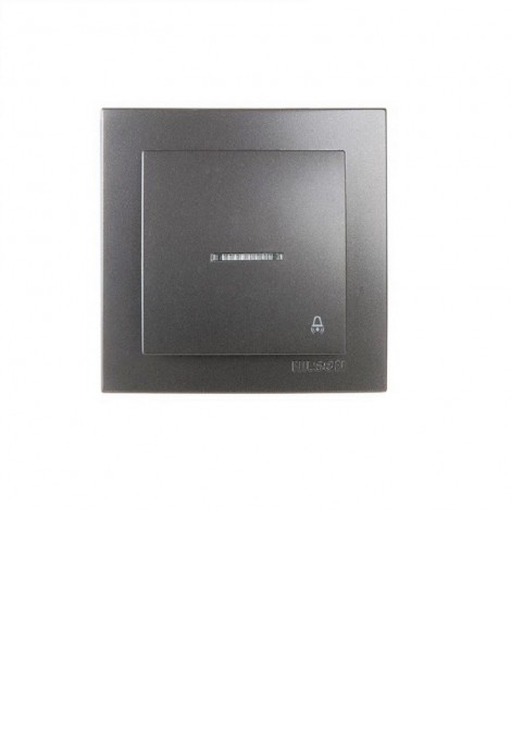 (Preview 1) Nilson Μπουτόν κουδουνιού με ενδεικτική λυχνία ανθρακί GEYER