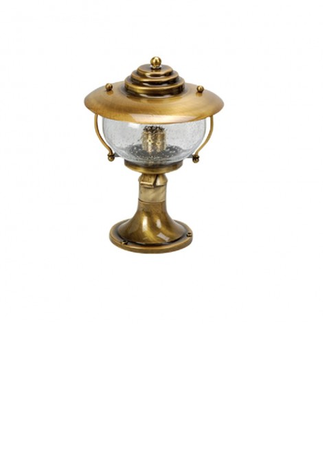 (Preview 1) Φωτιστικό κολωνάκι ορειχάλκινο οξυντέ Ε27 IP43 LIDO