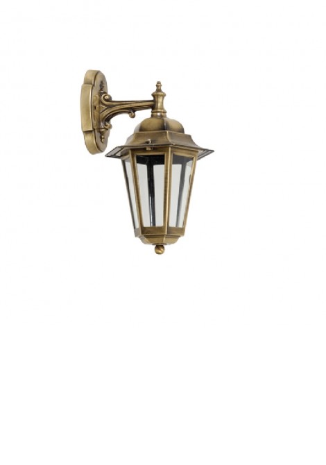 (Preview 1) Φωτιστικό φανάρι ορειχάλκινο οξυντέ H33 E27 IP43 LIDO
