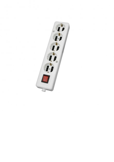 (Preview 1) Πολύπριζο 5 θέσεων με διακόπτη χωρίς καλώδιο ΧΑΡΑΛΑΜΠΙΔΗΣ