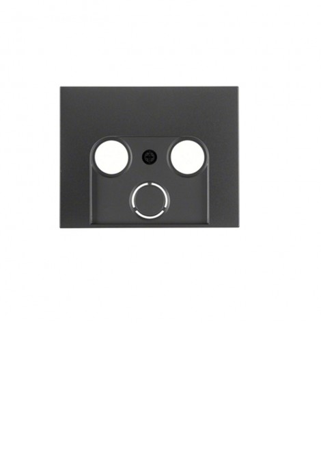 (Preview 1) Berker K1 πλακίδιο TV+FM-TV+FM+SAT ανθρακί HAGER