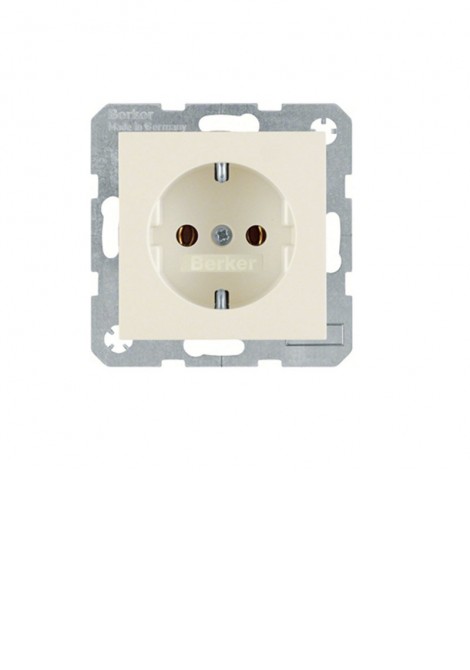(Preview 1) Berker S1 μηχανισμός πρίζα σούκο μπεζ HAGER