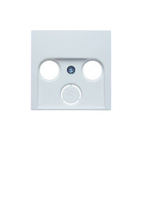 (Preview 1) Berker S1 πλακίδιο TV+FM-TV+FM+SAT λευκό ματ HAGER