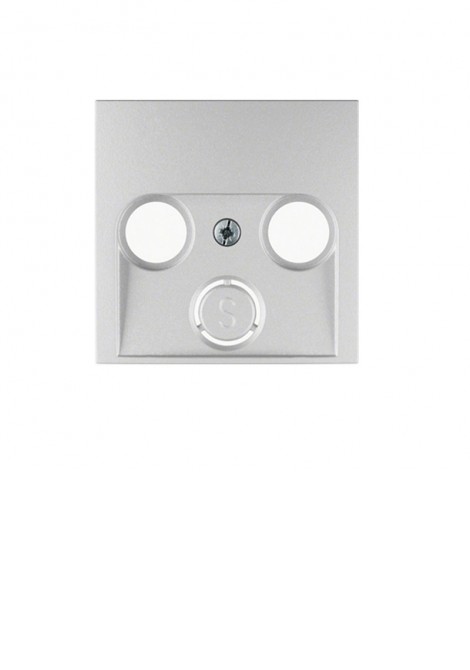 (Preview 1) Berker S1 πλακίδιο TV+FM-TV+FM+SAT αλουμίνιο HAGER