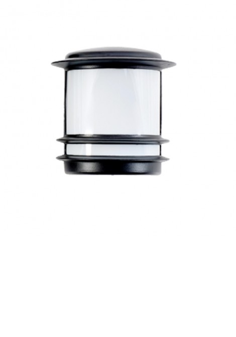 (Preview 1) Απλίκα τοίχου μαύρη αλουμίνιο E27 H24 IP44 LIDO