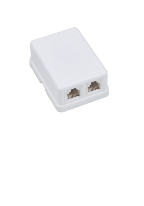 (Preview 1) Πρίζα τηλεφώνου RJ11 2x6P4C διπλή CENTRAL