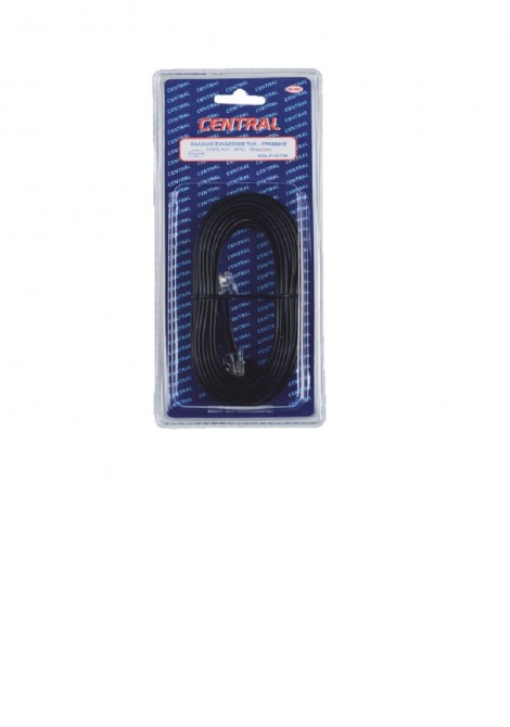 (Preview 2) Καλώδιο συνδέσεως RJ11 6m μαύρο CENTRAL