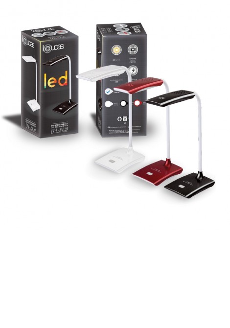 (Preview 2) Φωτιστικό γραφείου led 5W κόκκινο LUCAS