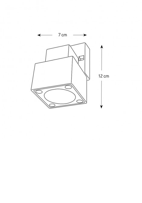 (Preview 2) Απλίκα τοίχου πλαστική ανθρακί GU10 IP65 ARAPIDIS