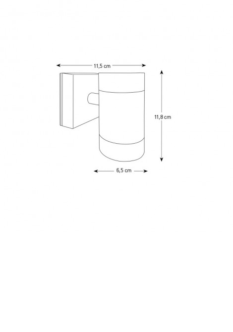 (Preview 2) Απλίκα ανθρακί αλουμίνιο GU10 IP54 ARAPIDIS