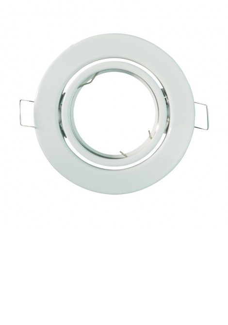 (Preview 1) Σποτ χωνευτό κινητό στρογγυλό GU10 λευκό GEYER