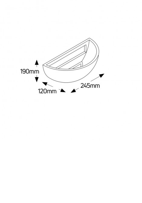 (Preview 2) Γύψινη απλίκα τοίχου Up-Down L245 E14 GEYER
