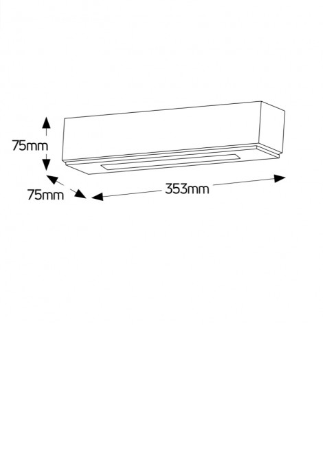 (Preview 2) Γύψινη απλίκα τοίχου Up-Down L353 2xG9 GEYER