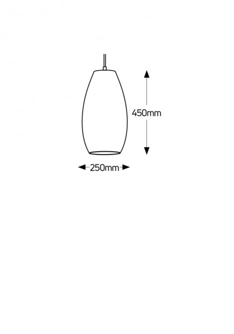 (Preview 2) Φωτιστικό κρεμαστό Brown Paper 250x450 Ε27 GEYER