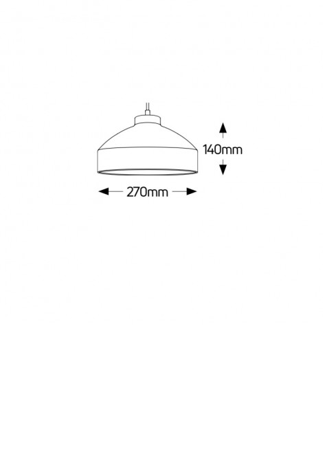 (Preview 2) Φωτιστικό κρεμαστό γκρι τσιμέντο 270x140 Ε27 GEYER
