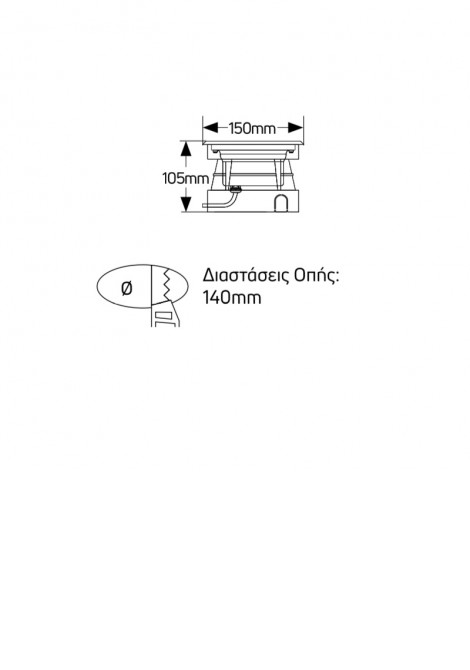(Preview 2) Φωτιστικό δαπέδου χωνευτό LED 9W 3000K 540lm IP68 GEYER