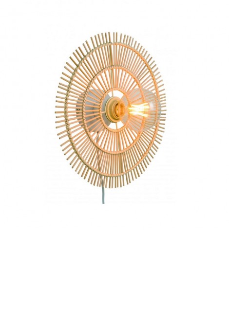 (Preview 1) Απλίκα τοίχου πλεκτό καλάθι Ε27 Bolita VIOKEF