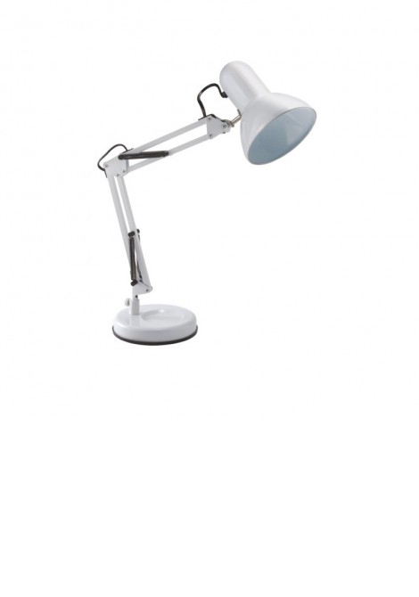 (Preview 1) Φωτιστικό γραφείου μεταλλικό λευκό Ε27 20W SPOTLIGHT