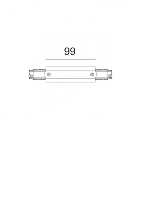 (Preview 2) Σύνδεσμος ράγας αλουμινίου ευθεία λευκός SPOTLIGHT