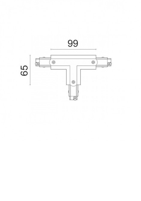 (Preview 2) Σύνδεσμος ράγας αλουμινίου ταφ λευκός SPOTLIGHT