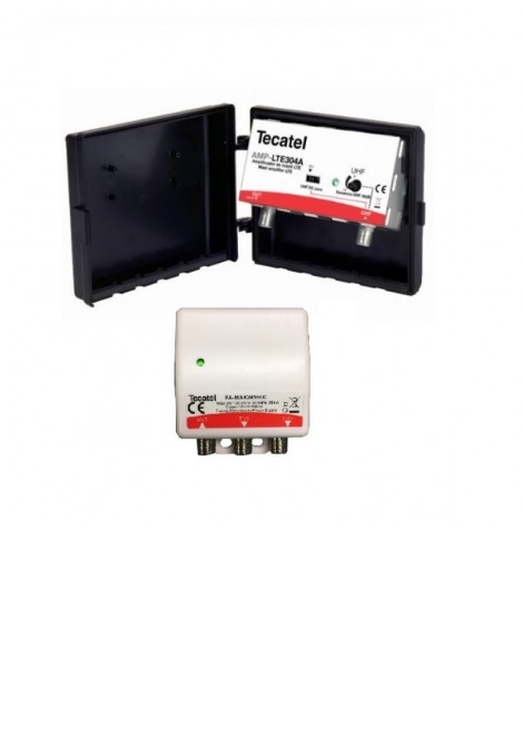 (Preview 1) Ενισχυτής ιστού UHF 30db LTE + τροφοδοτικό 24V/100mA TECATEL