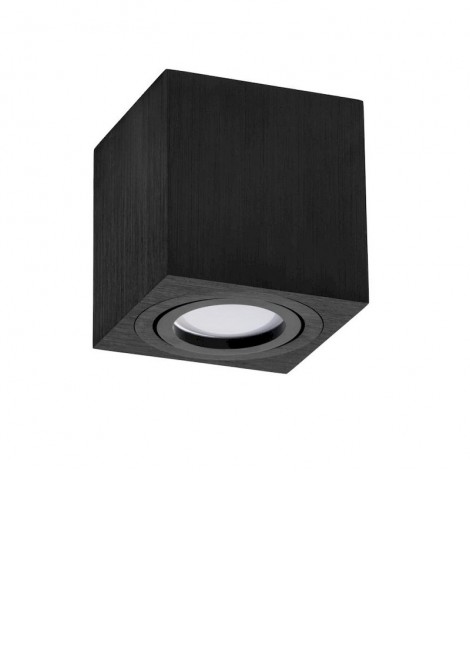 (Preview 1) Σποτ επίτοιχο τετράγωνο μαύρο 80x84 GU10 GEYER