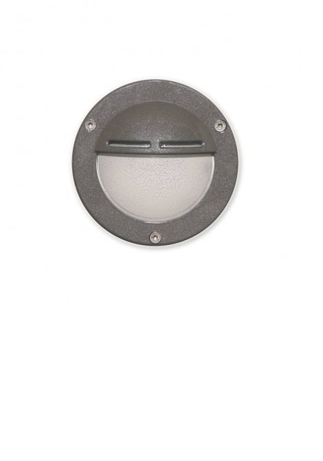 (Preview 1) Χελώνα στρογγυλή αλουμίνιο γκρι με σκιάδα G9 IP64 LIGHTUP