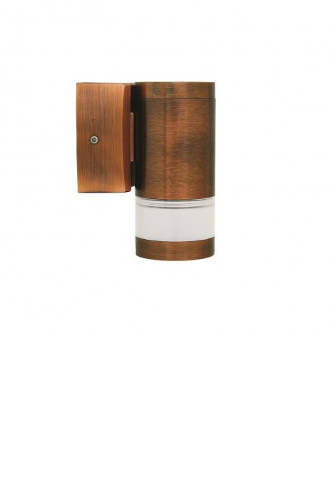 (Preview 1) Απλίκα τοίχου Down Plexiglass ορειχάλκινη Brass Antique Copper GU10 IP64 LIGHTUP