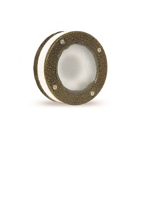 (Preview 1) Απλίκα τοίχου στρογγυλή διπλού φωτισμού αλουμίνιο χρυσό μαύρο LED IP64 LIGHTUP