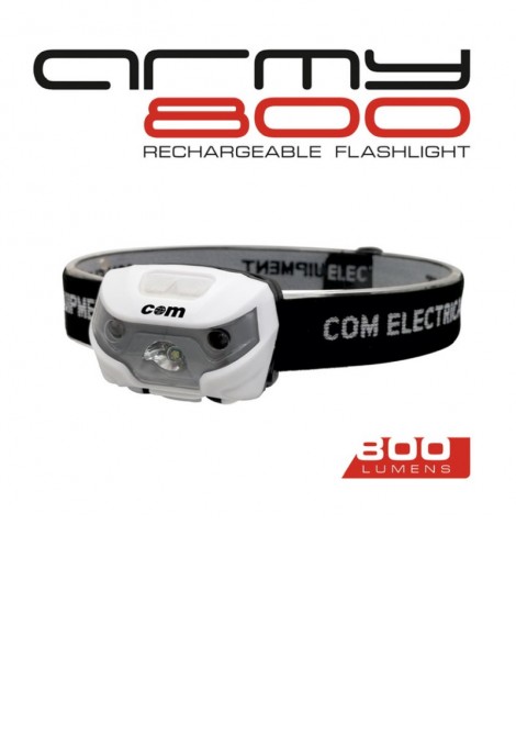 (Preview 1) Φακός κεφαλής επαναφορτιζόμενος led 800lm ARMY 800