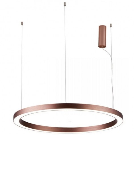 (Preview 1) Φωτιστικό κρεμαστό μεταλλικό καφέ Led 60W 3000K Choco VIOKEF