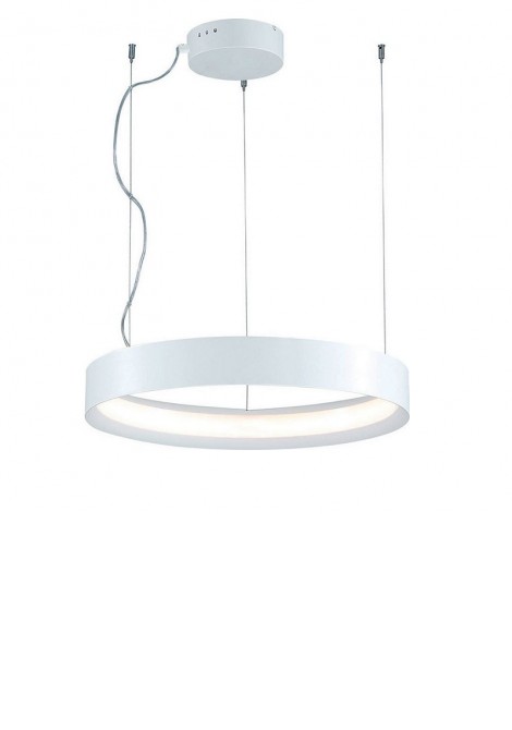 (Preview 1) Φωτιστικό κρεμαστό μεταλλικό λευκό Led 33W 3000K Verdi VIOKEF